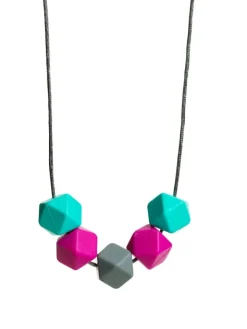 Imetyskoru (turkoosi-fuksia-harmaa)