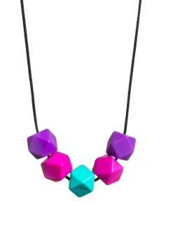 Imetyskoru (violetti-fuksia-turkoosi)