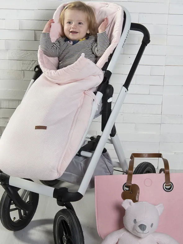 Iso lämpöpussi rattaisiin | Baby’s Only (sileäneulos rosa)