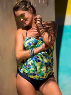 Äitiysuimapuku tankini ALOHA, keltainen | CACHE COEUR