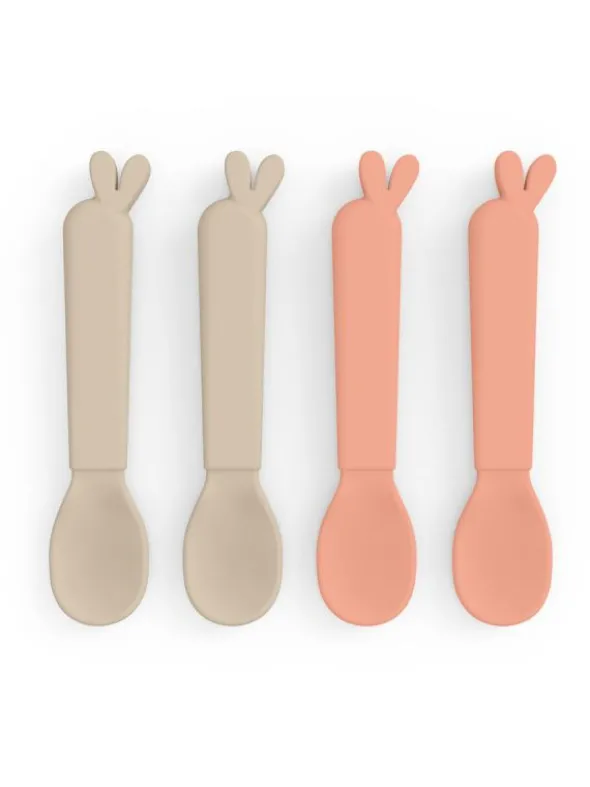 Kiddish lusikat 4-pack Lalee, Sand / Coral