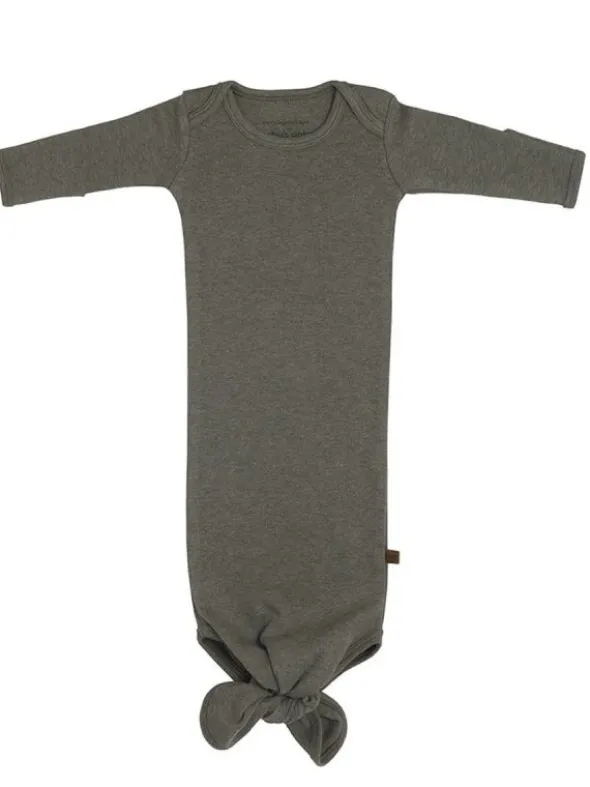 Knotted gown yöpuku vastasyntyneelle, khaki