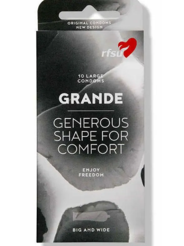 Kondomi Grande 10 kpl, tilavampi malli