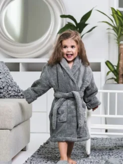 Kylpytakki lapselle 3-5v Granite | LUINLIVING