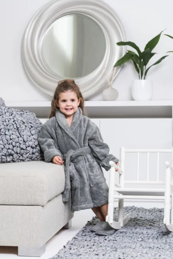 Kylpytakki lapselle 3-5v Granite | LUINLIVING