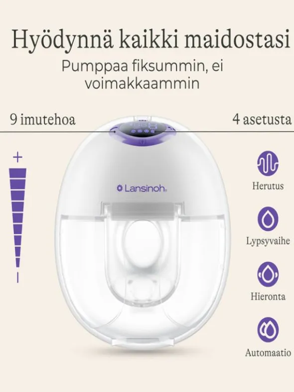 Lansinoh puettava rintapumppu Single