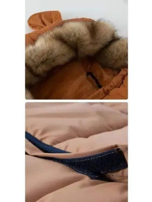 Lämpöpussi rattaisiin nallenkorvilla ja karvalla, honey