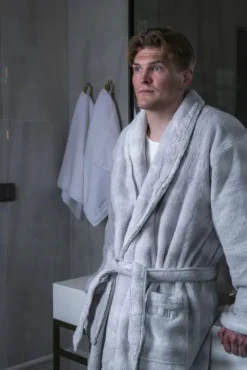 Luin Living Kylpytakki Koko Perheelle, 8 eri kokoa, Pearl Grey