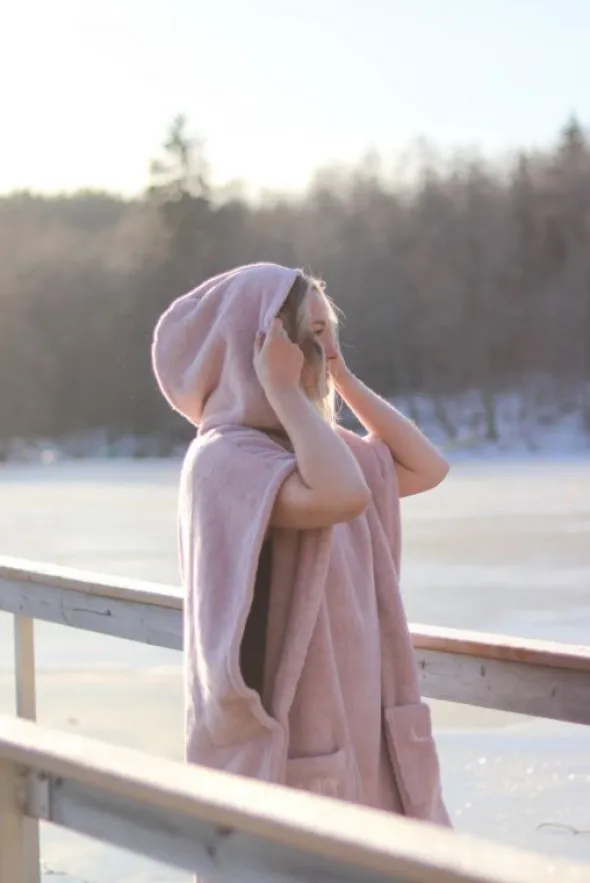 Luin Living Ponchopyyhe, 4 eri kokoa, Dusty Rose