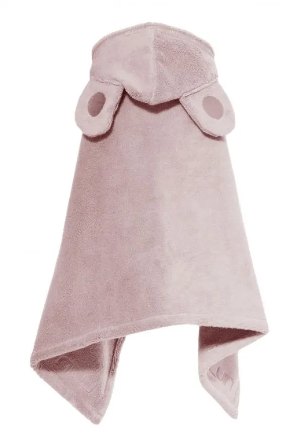 Luin Living Vauvapyyhe nallenkorvilla 0-5v, Dusty Rose
