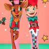 MADMIA Hassunhauskat Reindeer and Elf Joulusukat