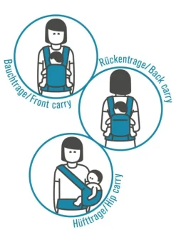 Manduca - First PureCotton Kantoreppu - Dark Grey