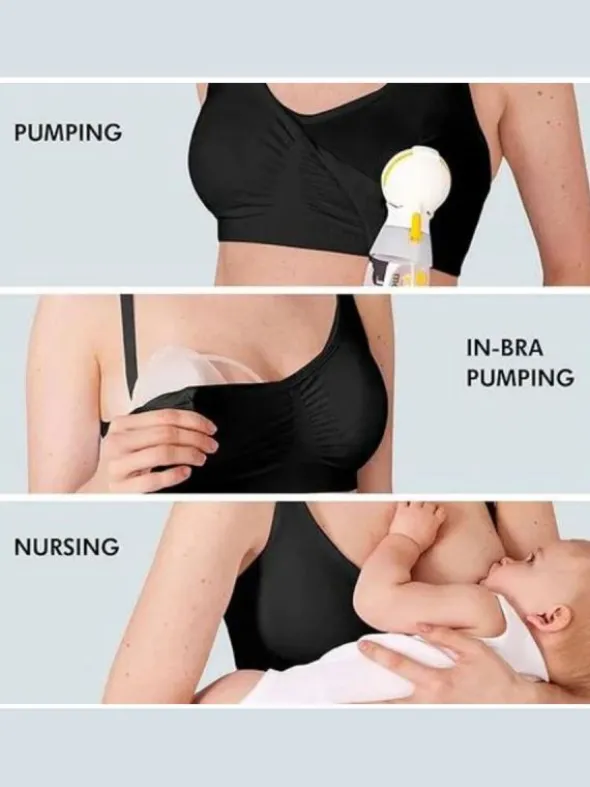 Medela 3in1 imetys- ja pumppausliivit - musta
