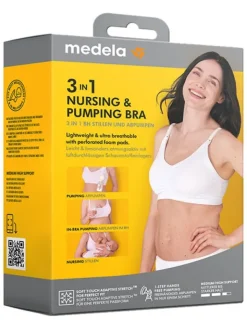 Medela 3in1 imetys- ja pumppausliivit - valkoinen