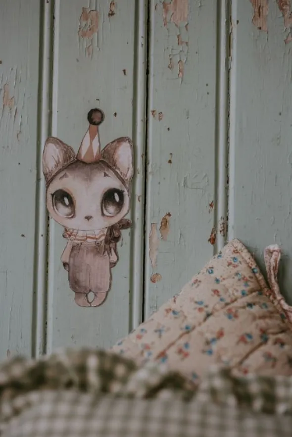 Mrs Mighetto DEAR MEOW - Seinätarra