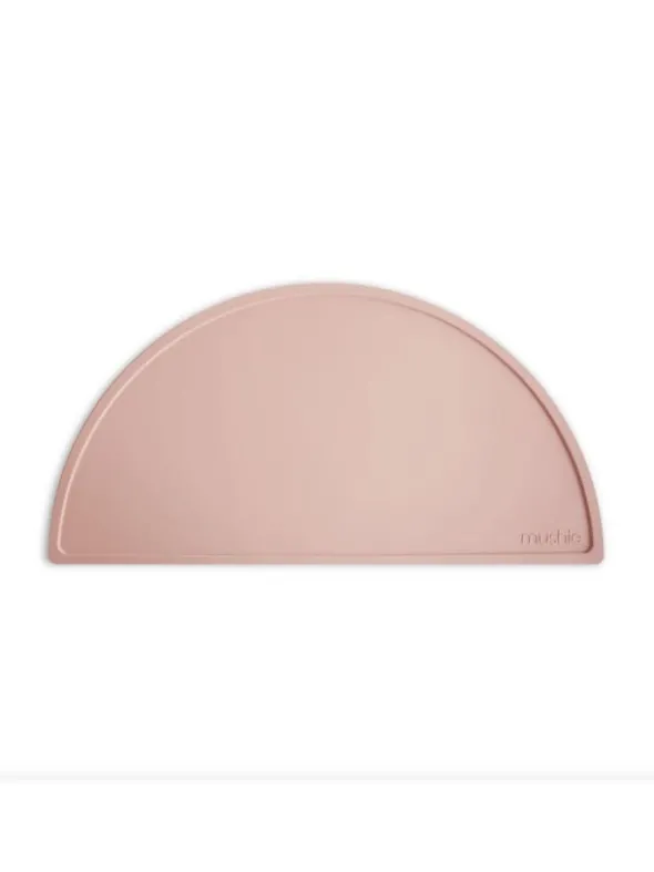 Mushie - silikoninen ruoka-alusta - Blush