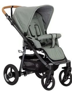 Naturkind Lux Evo yhdistelmävaunut Solight Ecco renkailla, Jade