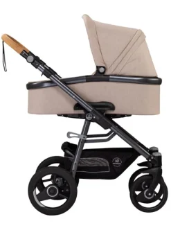 Naturkind Lux Evo yhdistelmävaunut Solight Ecco renkailla, Sand