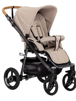 Naturkind Lux Evo yhdistelmävaunut Solight Ecco renkailla, Sand