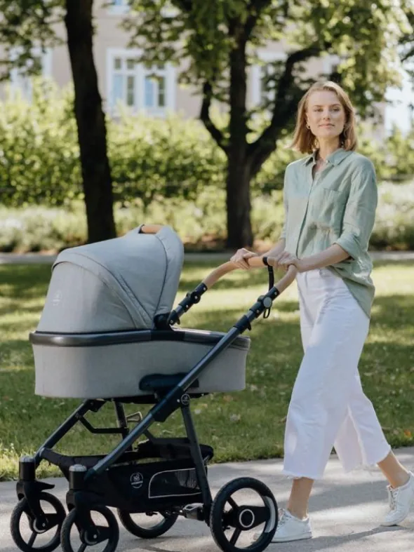 Naturkind Lux Evo yhdistelmävaunut Solight Ecco renkailla, Siebenschläfer