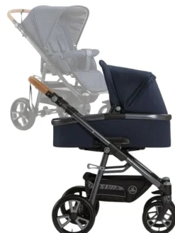 Naturkind Lux Evo yhdistelmävaunut Solight Ecco renkailla, Kornblume