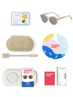 Olivio&Co Lasten Aurinkolasit Kids 3-5v, Oval Sand Beige