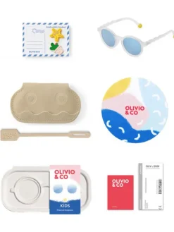 Olivio&Co Lasten Aurinkolasit Kids 3-5v, Oval Jellyfish White