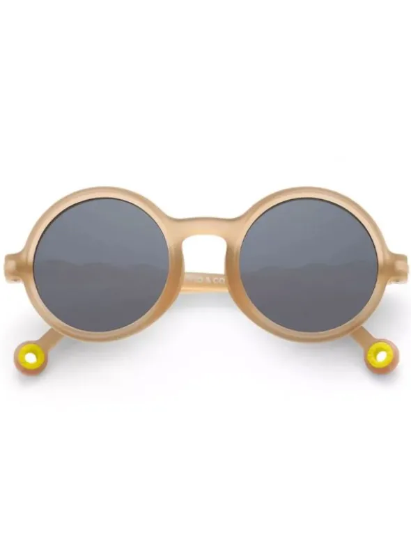 Olivio&Co Lasten Aurinkolasit Kids 3-5v, Round Sand Beige