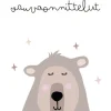 Onnittelukortti nalle - vauvaonnittelut
