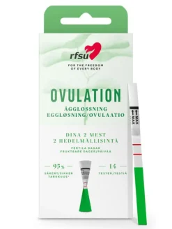 Ovulaatiotesti RFSU 14kpl– Tunnistaa 2 hedelmällisintä päivää