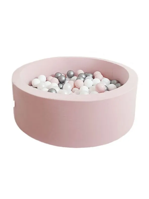Pehmeä pallomeri + pallot (valitse värit), powder rose