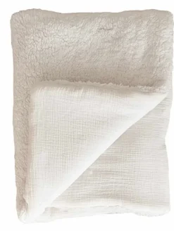 Pehmeä teddy peitto 100×75 cm, white