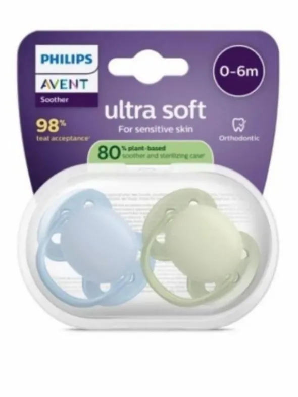 Philips Avent - tutti Ultra Soft 0-6kk, sininen/sage