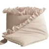 Pinnasängyn reunan suoja röyhelöllä 360cm, beige