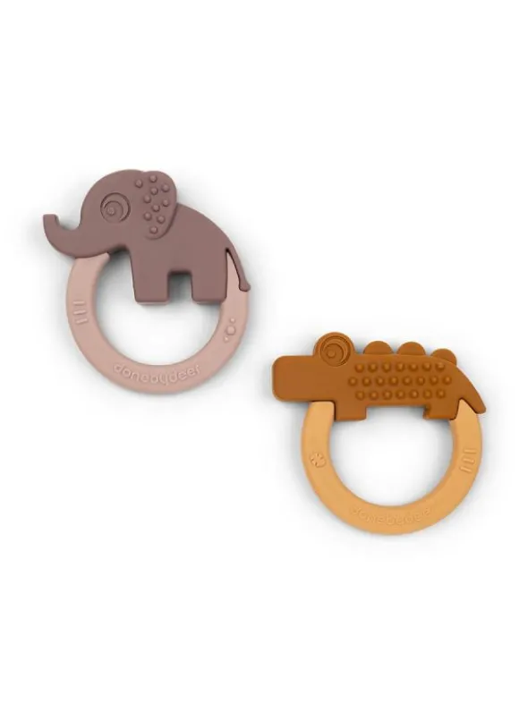 Purulelu 2-pack Deer friends Mustard/Powder | DONE BY DEER