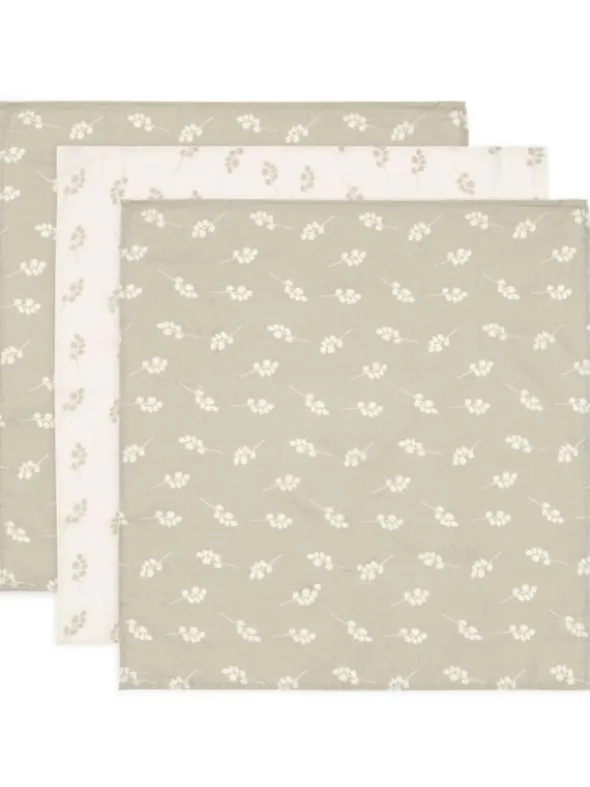 Puuvilla harsosetti 3-pack Twig - Olive Green