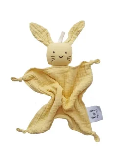 Puuvillainen Cuddly unipupu, keltainen