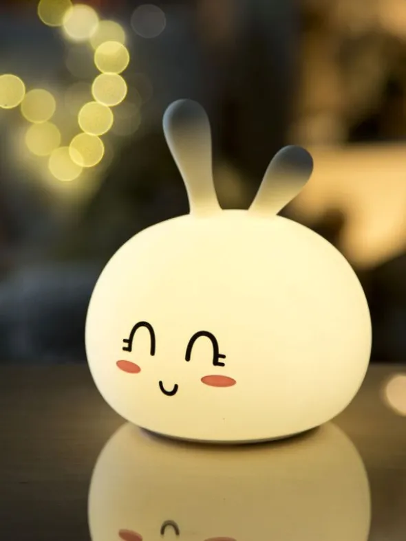 Rabbit & Friends Sweet Bunny Lamp –Silikoninen yövalo 7 värillä