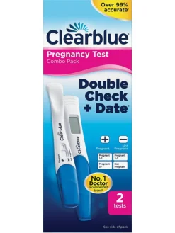 Raskaustestit Clearblue Double-Check and Date