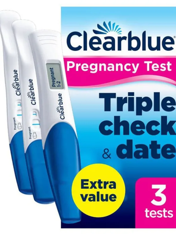 Raskaustestit Clearblue Triple-Check & Date
