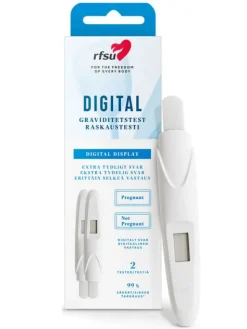 RFSU Digital Raskaustesti 2kpl – raskaustesti selkeällä tuloksella