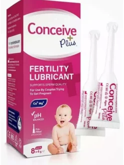 Sasmar Conceive plus valmiit asettimet 8 x 4g siittiöystävällinen liukuvoide