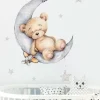 Seinätarra 100cm, Teddy Bear on the Moon
