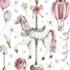Seinätarra Setti 140x140cm, Circus