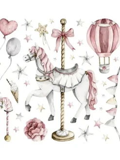 Seinätarra Setti 140x140cm, Circus