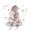 Seinätarra Setti 100x100cm, Dreamers Bear