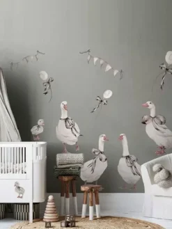 Seinätarra Setti 100x50cm, Geese