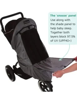 SnoozeShade Plus Deluxe (6kk+)-rattaiden pimennyssuoja