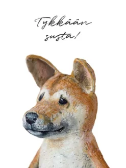 Tykkään susta - koira kortti