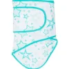 Vauvan kapalo, tähdet, turkoosi reuna | MIRACLE BLANKET